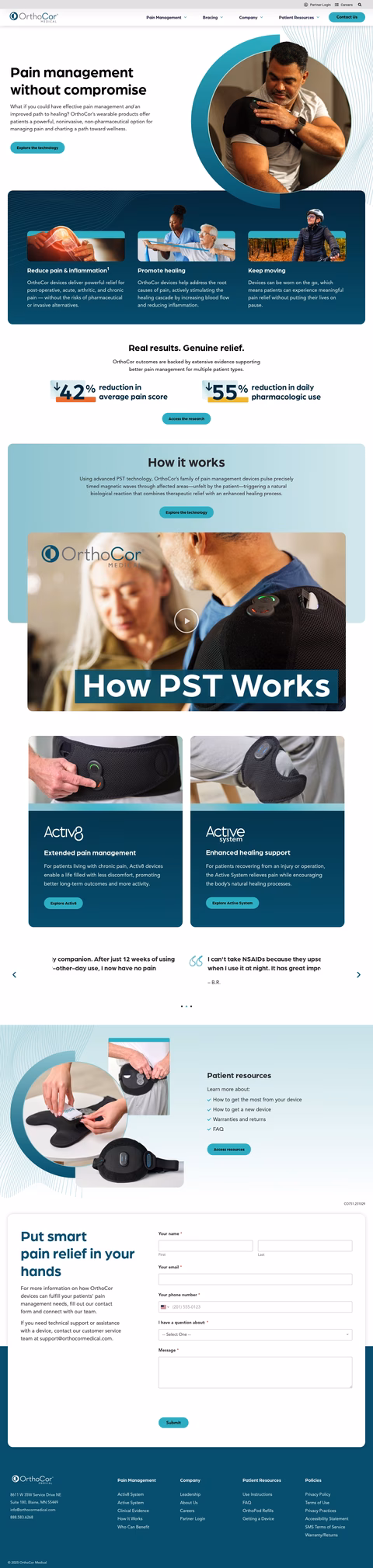 Orthocor-Medical Homepage 1440px