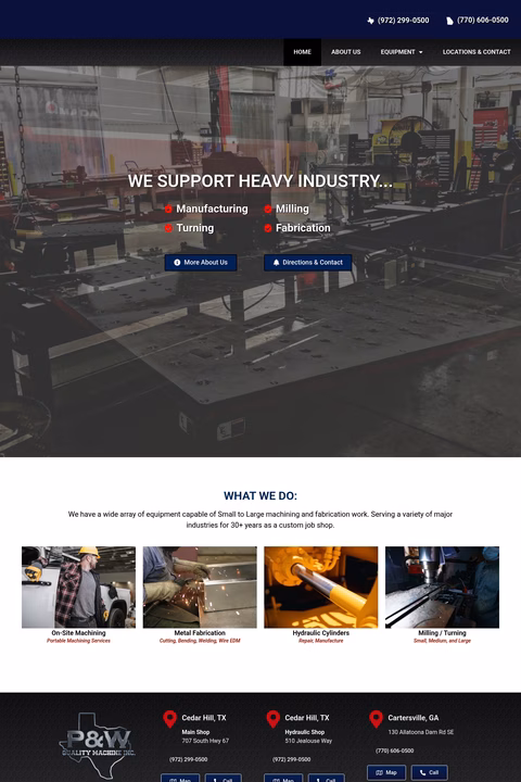 P-W-Quality-Machine Homepage 1440px