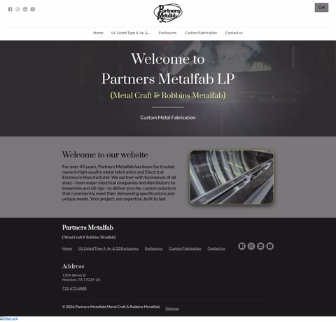 Partners-Metalfab Homepage 1440px
