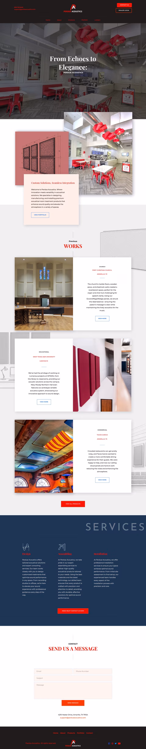 Perdue-Acoustics Homepage 1440px