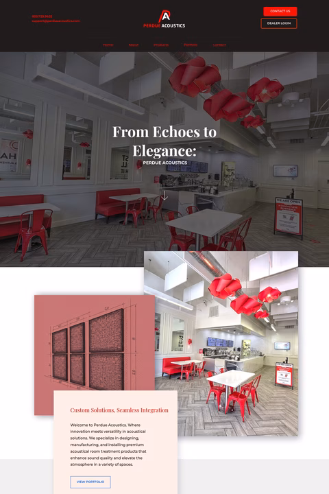 Perdue-Acoustics Homepage 1440px