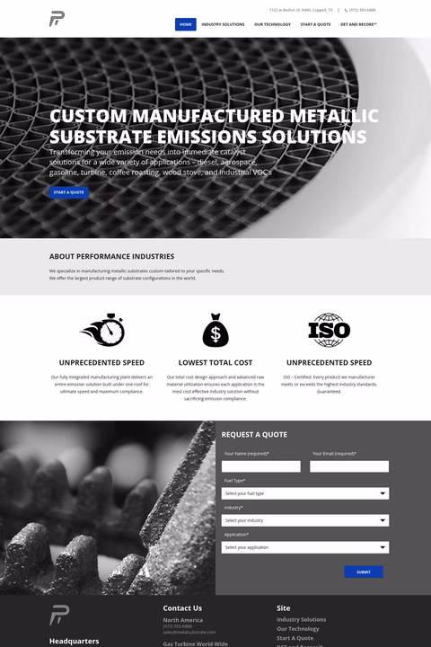Performance-Industries Homepage 1440px