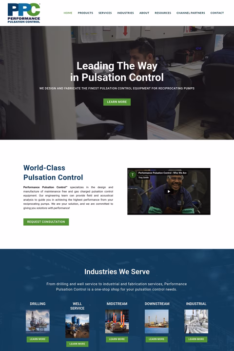 Performance-Pulsation-Control Homepage 1440px
