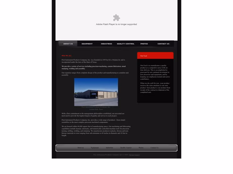 Pick-Instrument-Products-Company Homepage 1440px