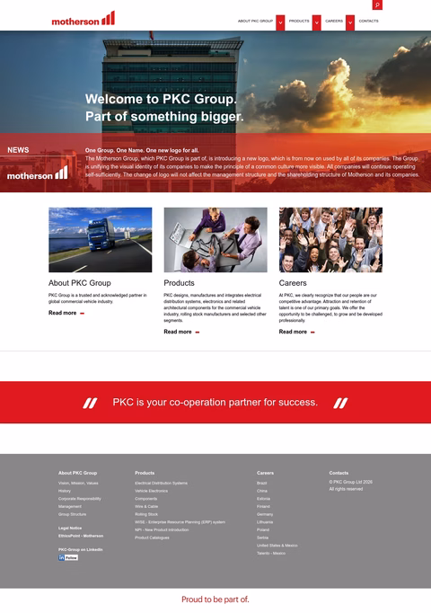 Pkc-Group Homepage 1440px