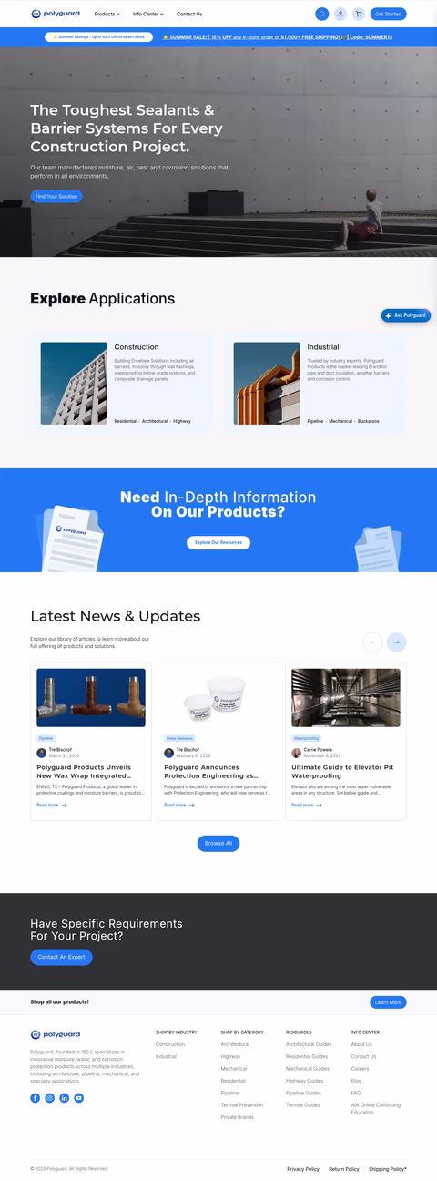 Polyguard Homepage 1440px