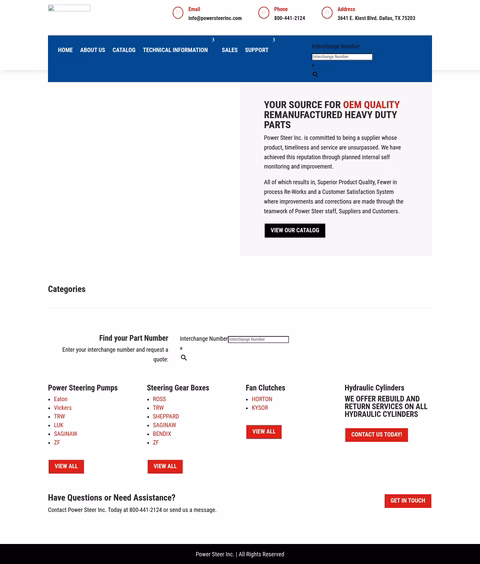 Power-Steer-Inc Homepage 1440px