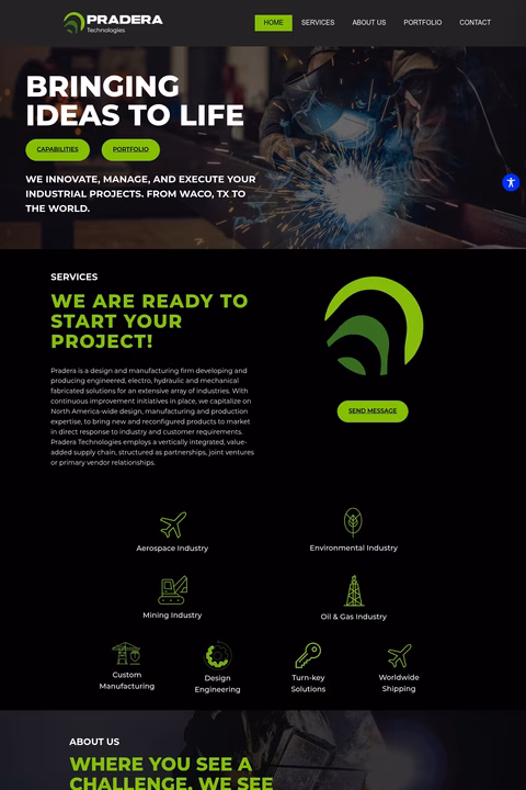 Pradera-Technologies Homepage 1440px