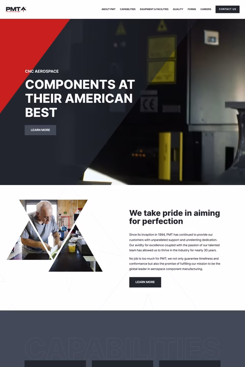 Precision-Mold-Tool Homepage 1440px
