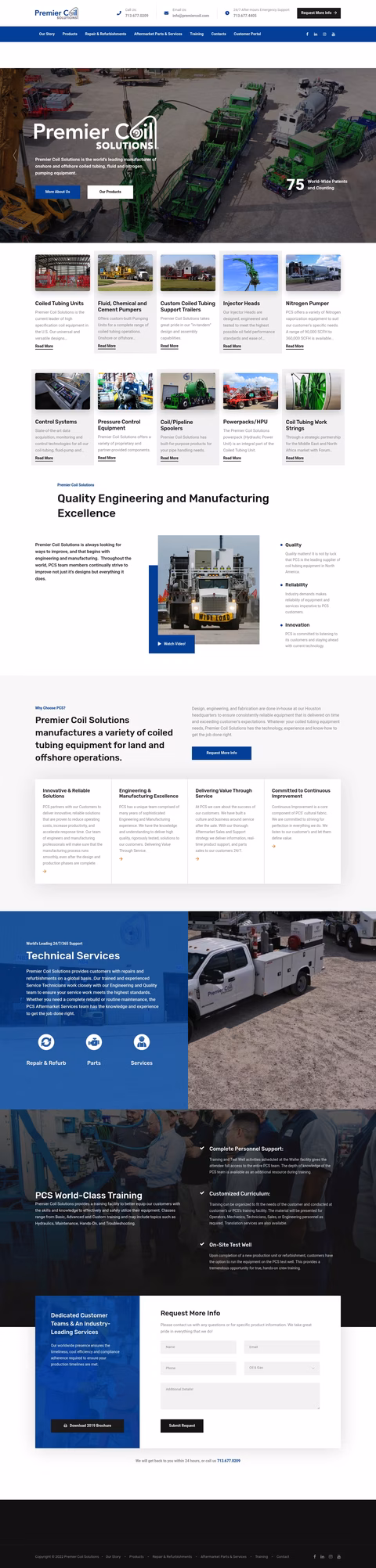 Premier-Coil-Solutions Homepage 1440px