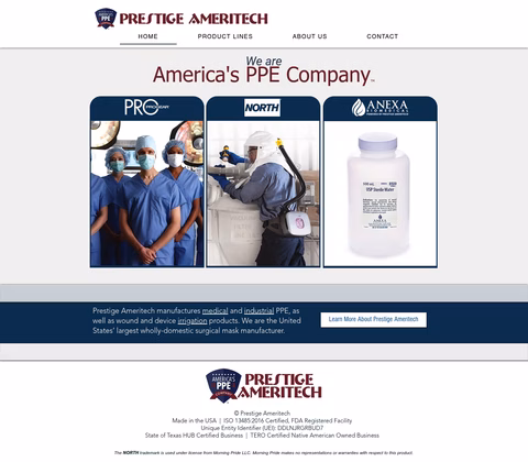Prestige-Ameritech Homepage 1440px