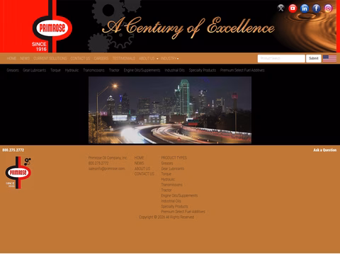 Primrose-Oil-Company Homepage 1440px