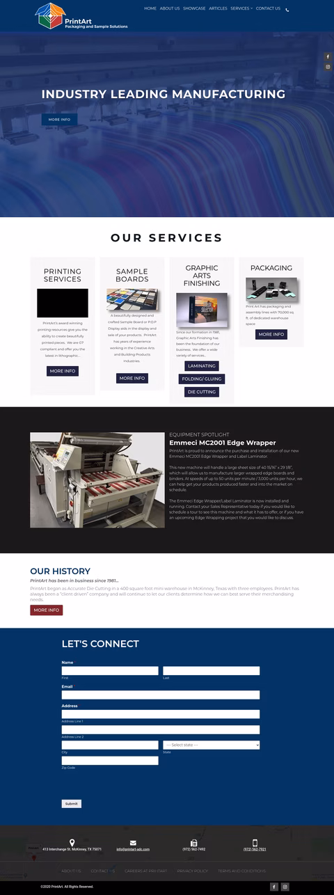 Printart Homepage 1440px