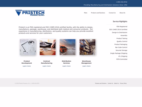 Pristech-Products Homepage 1440px