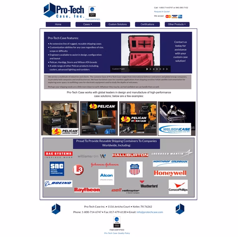 Pro-Tech-Case Homepage 1440px
