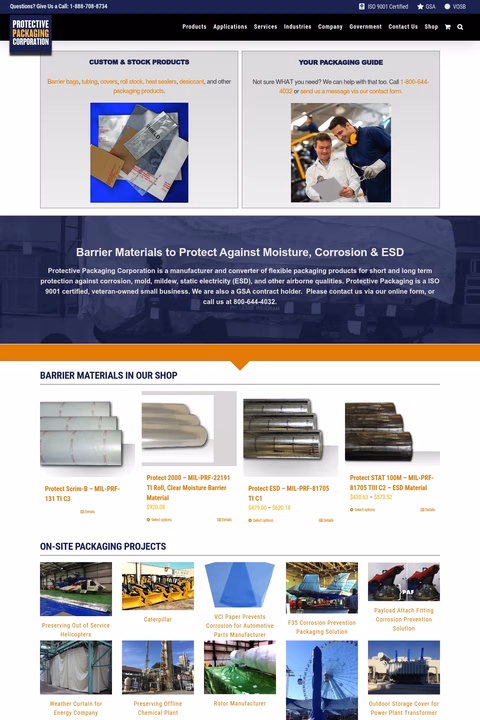 Protective-Packaging-Corporation Homepage 1440px