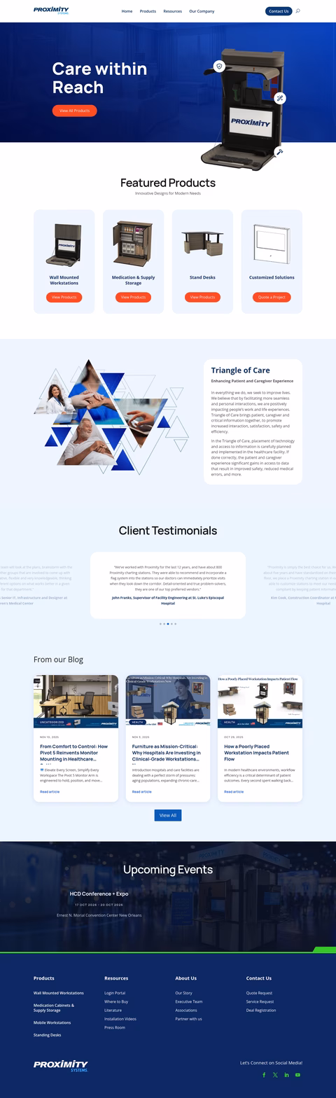 Proximity-Systems Homepage 1440px