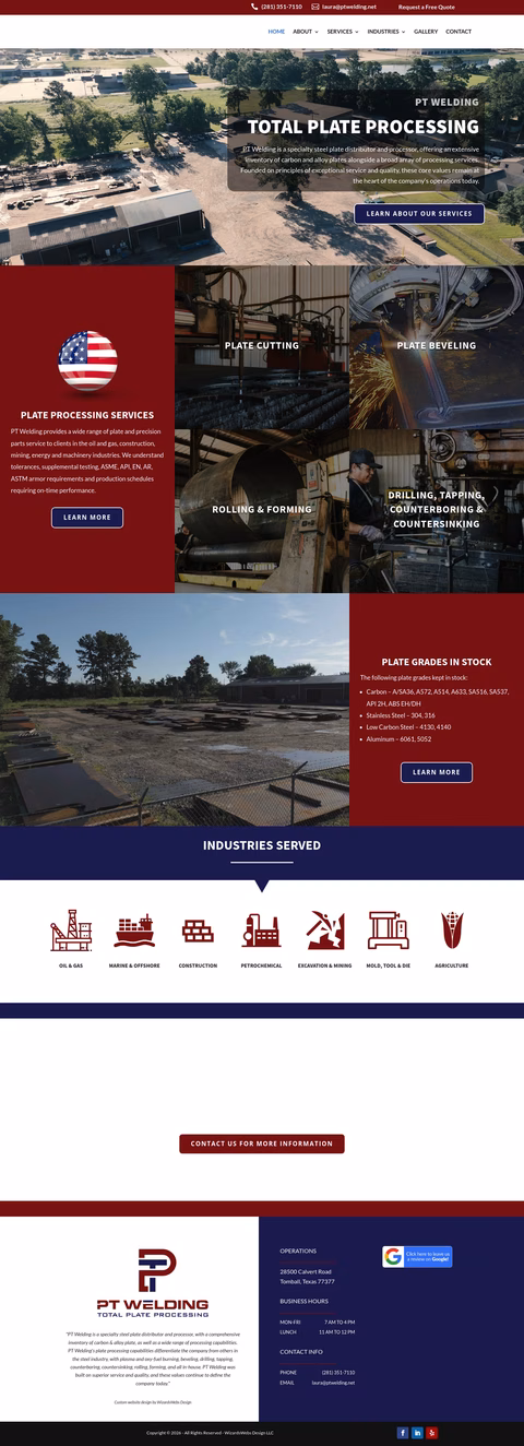 Pt-Welding Homepage 1440px