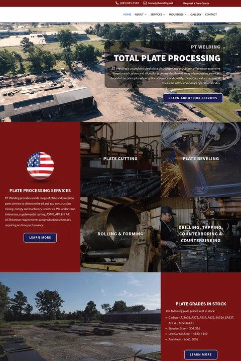 Pt-Welding Homepage 1440px