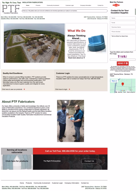 Ptf-Fabricators Homepage 1440px