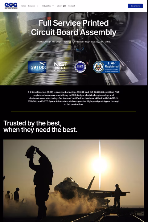 Qcg-Graphics Homepage 1440px