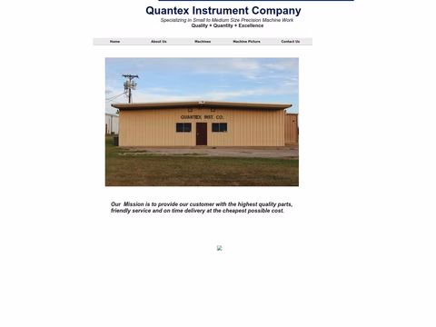 Quantex-Instrument-Company Homepage 1440px