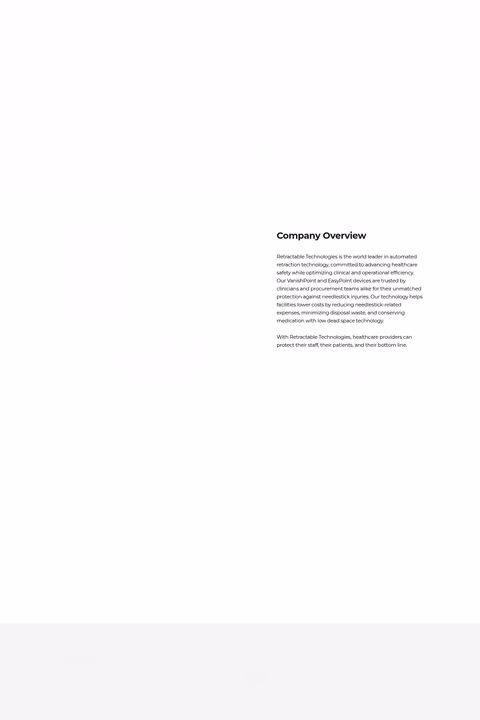 Retractable-Technologies Homepage 1440px