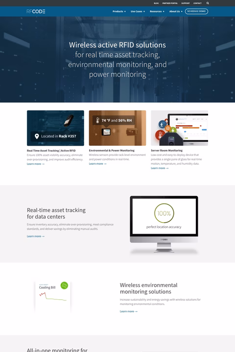 Rf-Code Homepage 1440px
