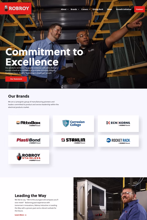 Robroy-Industries Homepage 1440px