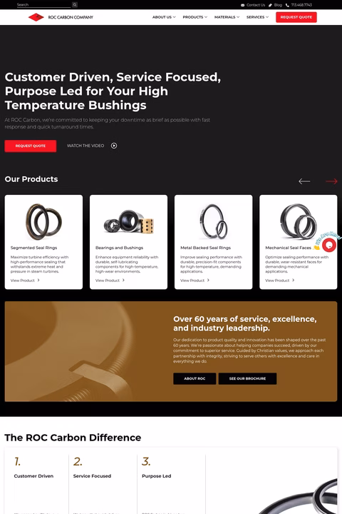 Roc-Carbon-Company Homepage 1440px