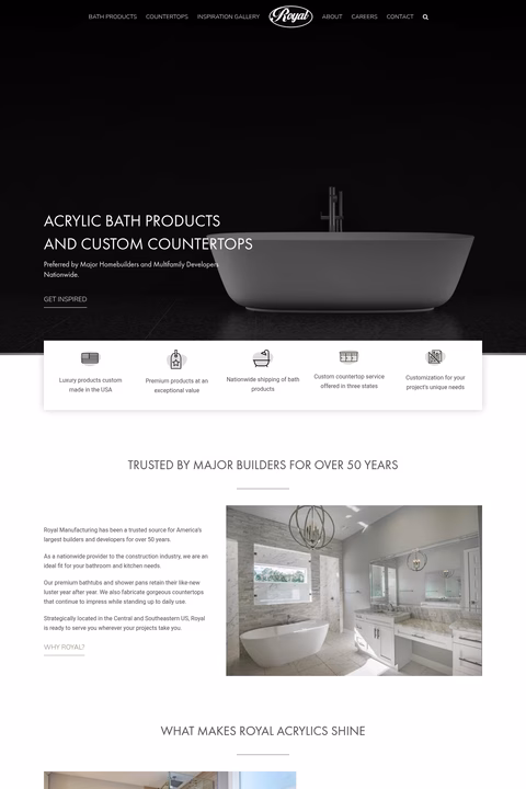 Royal-Manufacturing Homepage 1440px