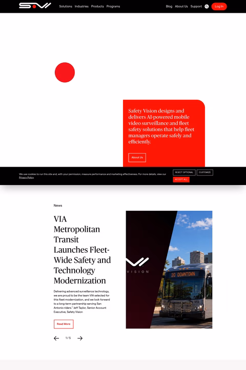 Safety-Vision Homepage 1440px