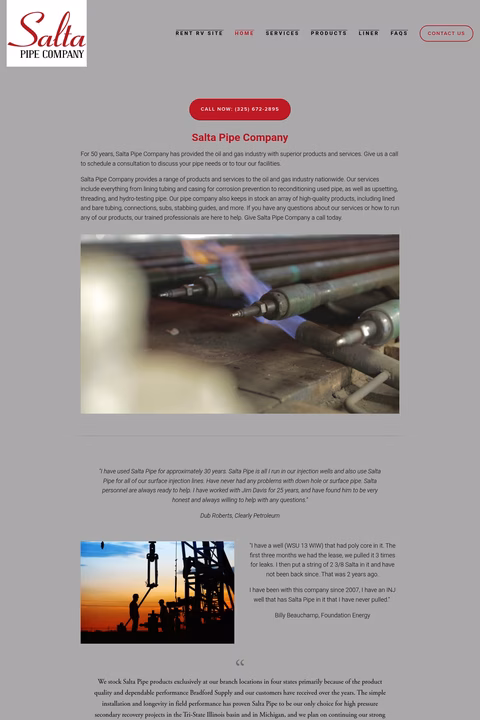 Salta-Pipe-Company Homepage 1440px