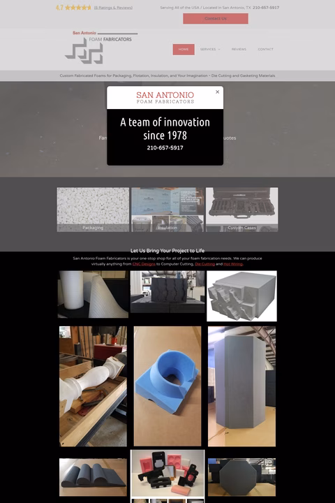 San-Antonio-Foam-Fabricators Homepage 1440px