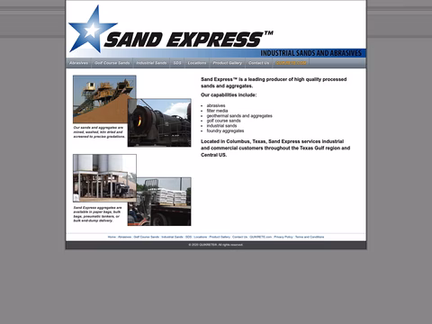 Sand-Express Homepage 1440px