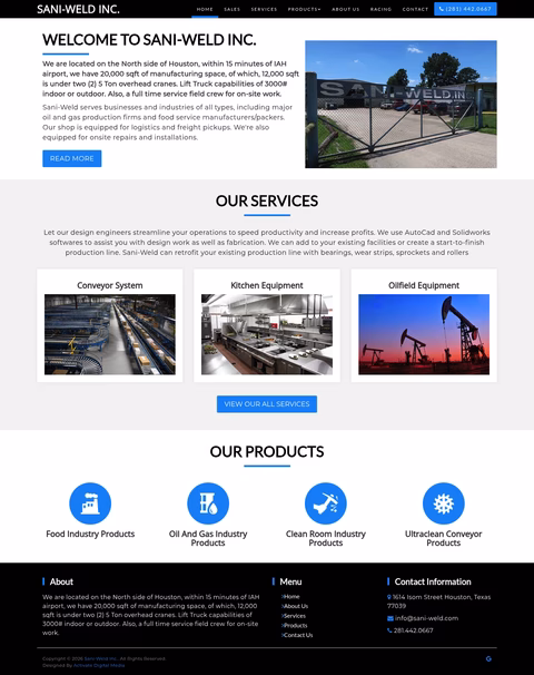 Sani-Weld Homepage 1440px