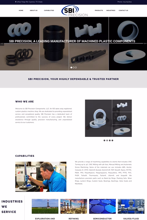 Sbi-Precision-Components Homepage 1440px
