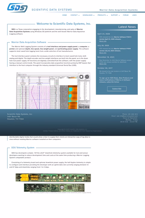 Scientific-Data-Systems Homepage 1440px