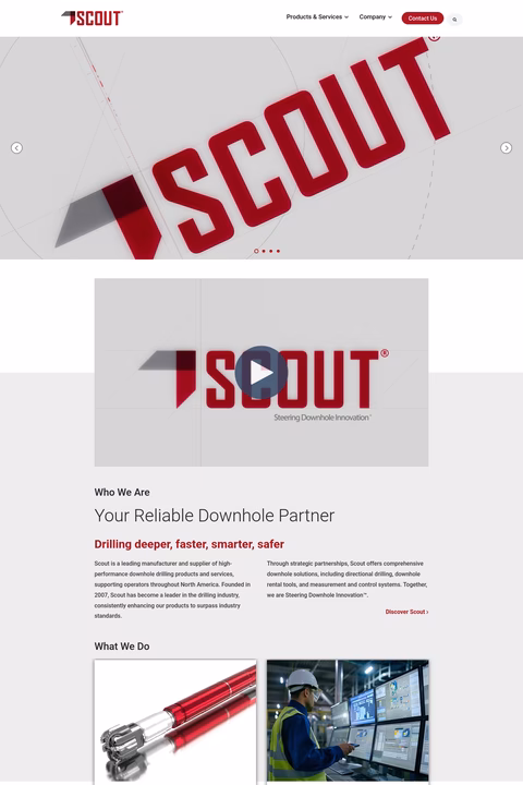 Scout-Downhole Homepage 1440px