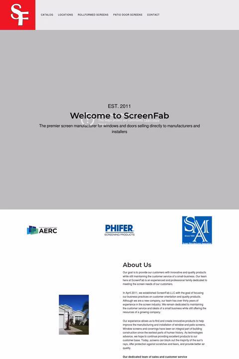 Screenfab Homepage 1440px