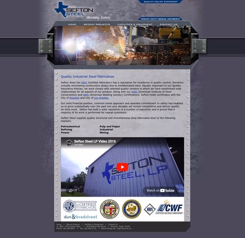 Sefton-Steel Homepage 1440px