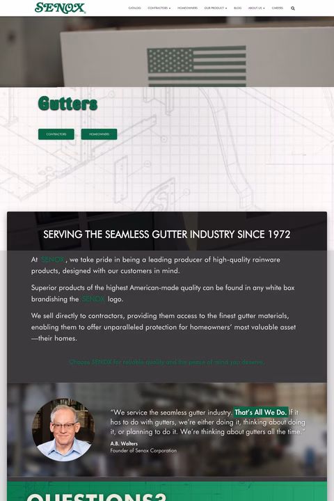 Senox-Corporation Homepage 1440px