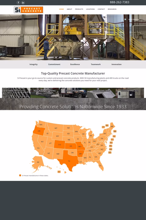 Si-Precast-Concrete Homepage 1440px