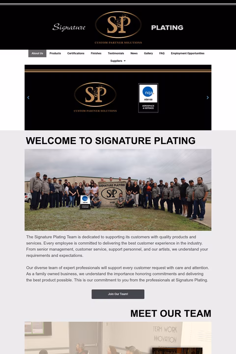 Signature-Plating Homepage 1440px