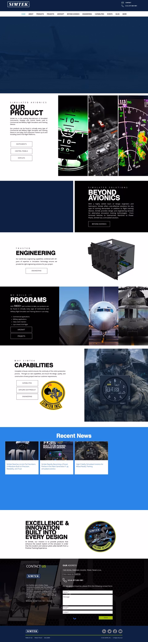 Simtek-Inc Homepage 1440px