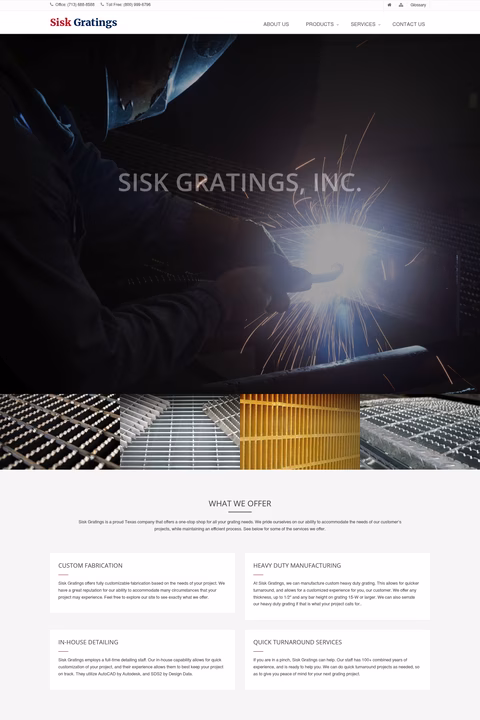 Sisk-Gratings Homepage 1440px
