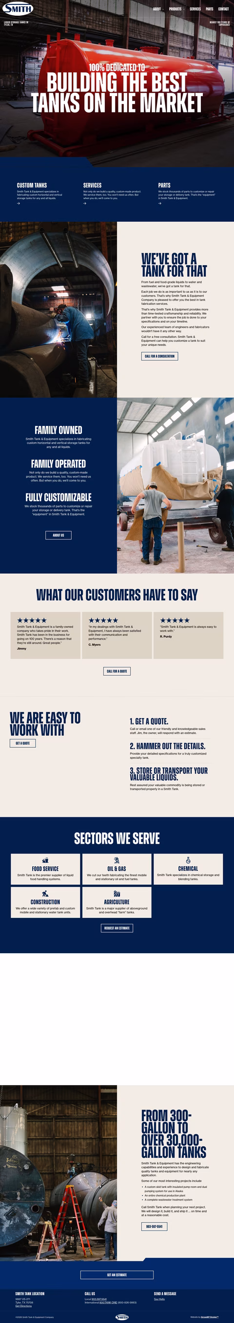 Smith-Tank-Equipment Homepage 1440px