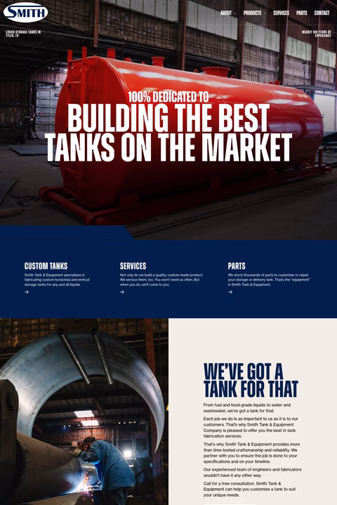 Smith-Tank-Equipment Homepage 1440px