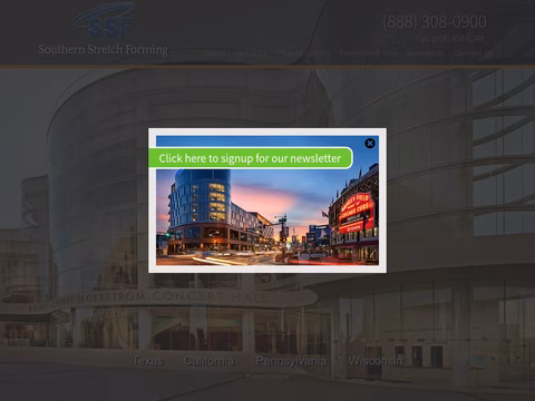 Southern-Stretch-Forming Homepage 1440px
