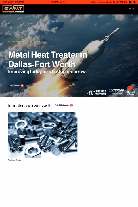 Southwest-Metal-Treating Homepage 1440px